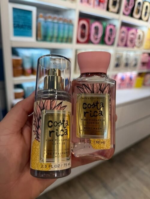 Bath & Body Works Costa Rica Pink Pineapple Sunrise Travel Set