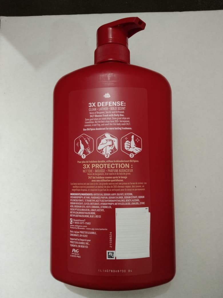 Old Spice Captain Body Wash 987ml - Image 2