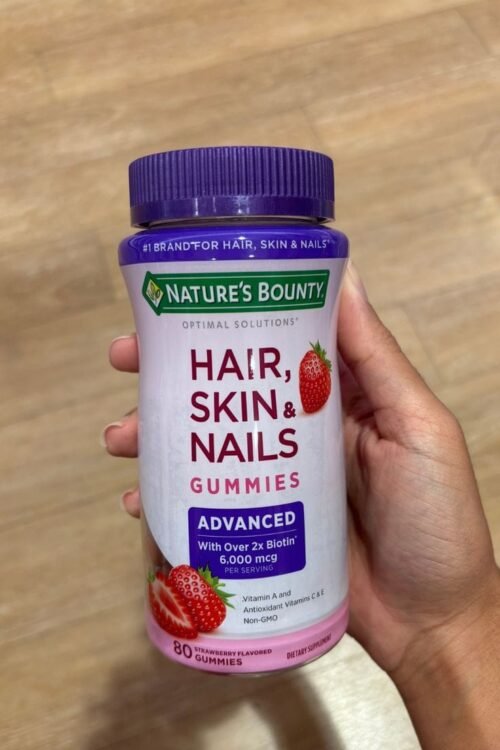 Nature's Bounty Hair Skin & Nails Gummies Advanced 6000mcg 80ct