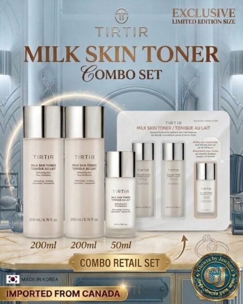 TIRTIR Milk Skin Toner Combo Set 200ml + 200ml + 50ml